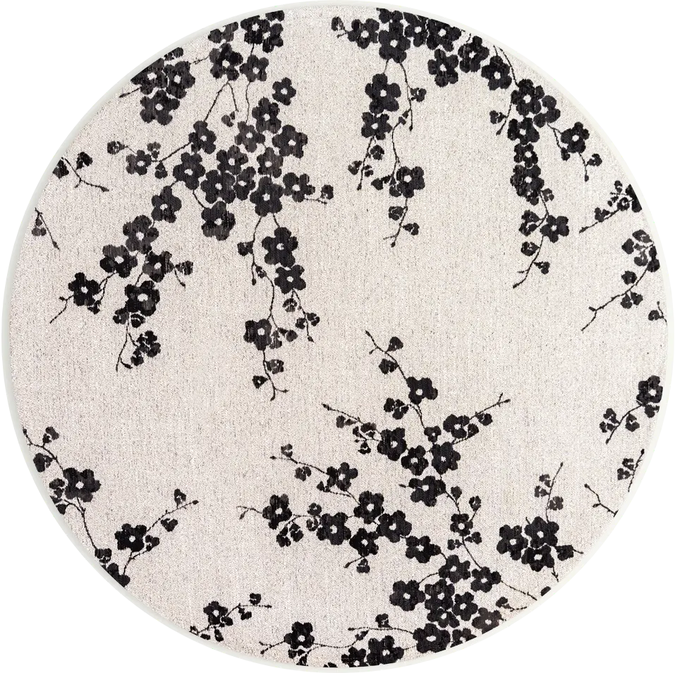 سجادة دائرية «نايت سنو» | المقاس: Ø 140 cm