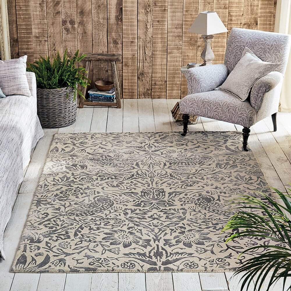Pure Strawberry Thief Rug | Size: 200 × 280 cm