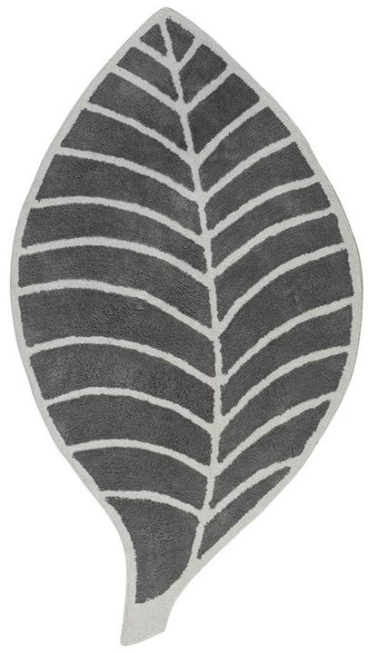 Leaf Grey & Ivory Rug | Size: 60 × 120 cm