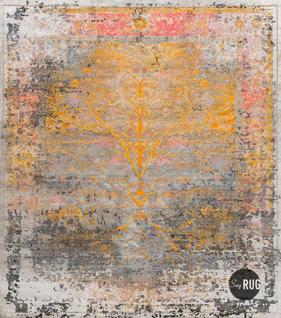 Faded Tree Rug | Size: 300 × 300 cm