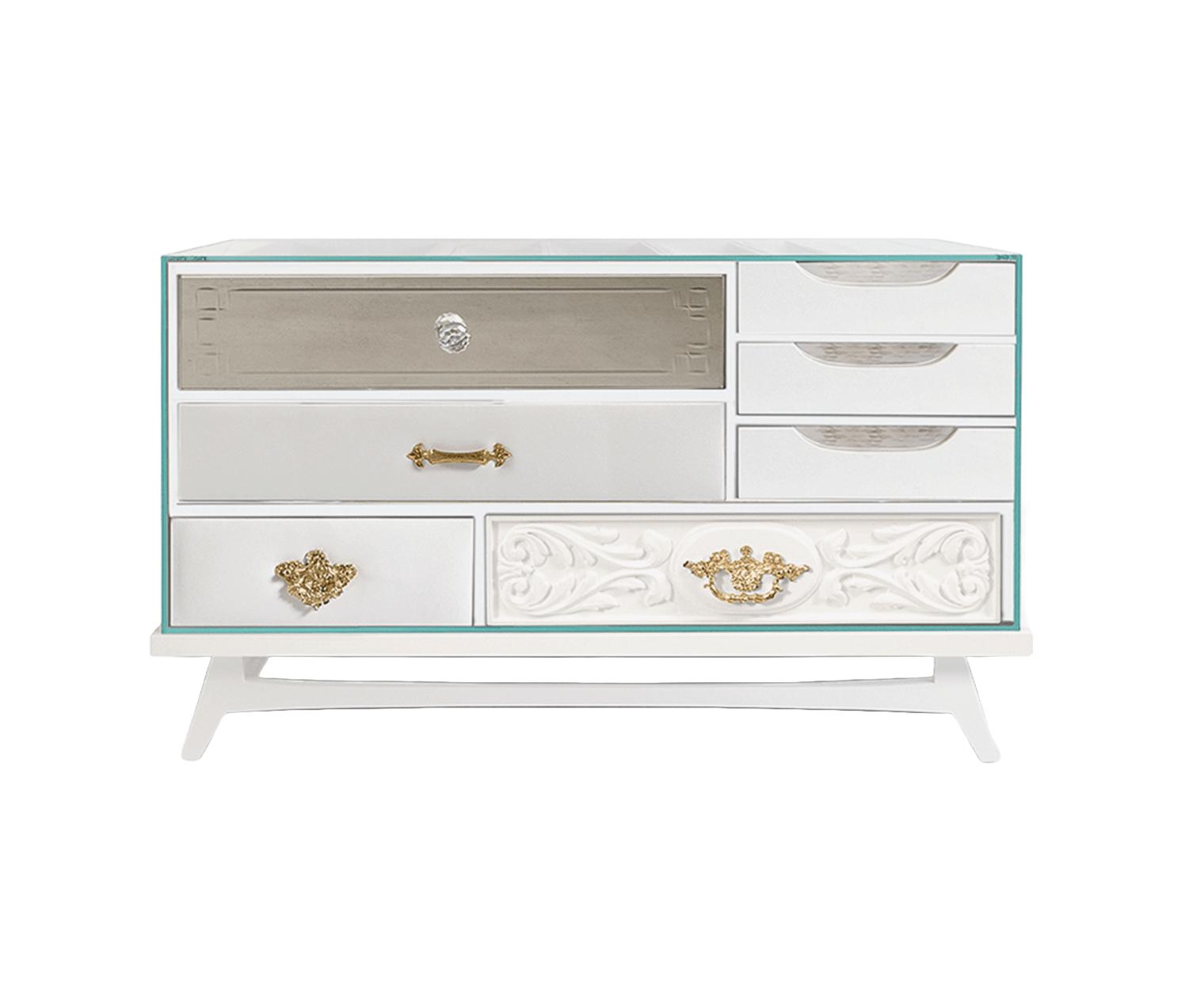 Miro White Bedside Table