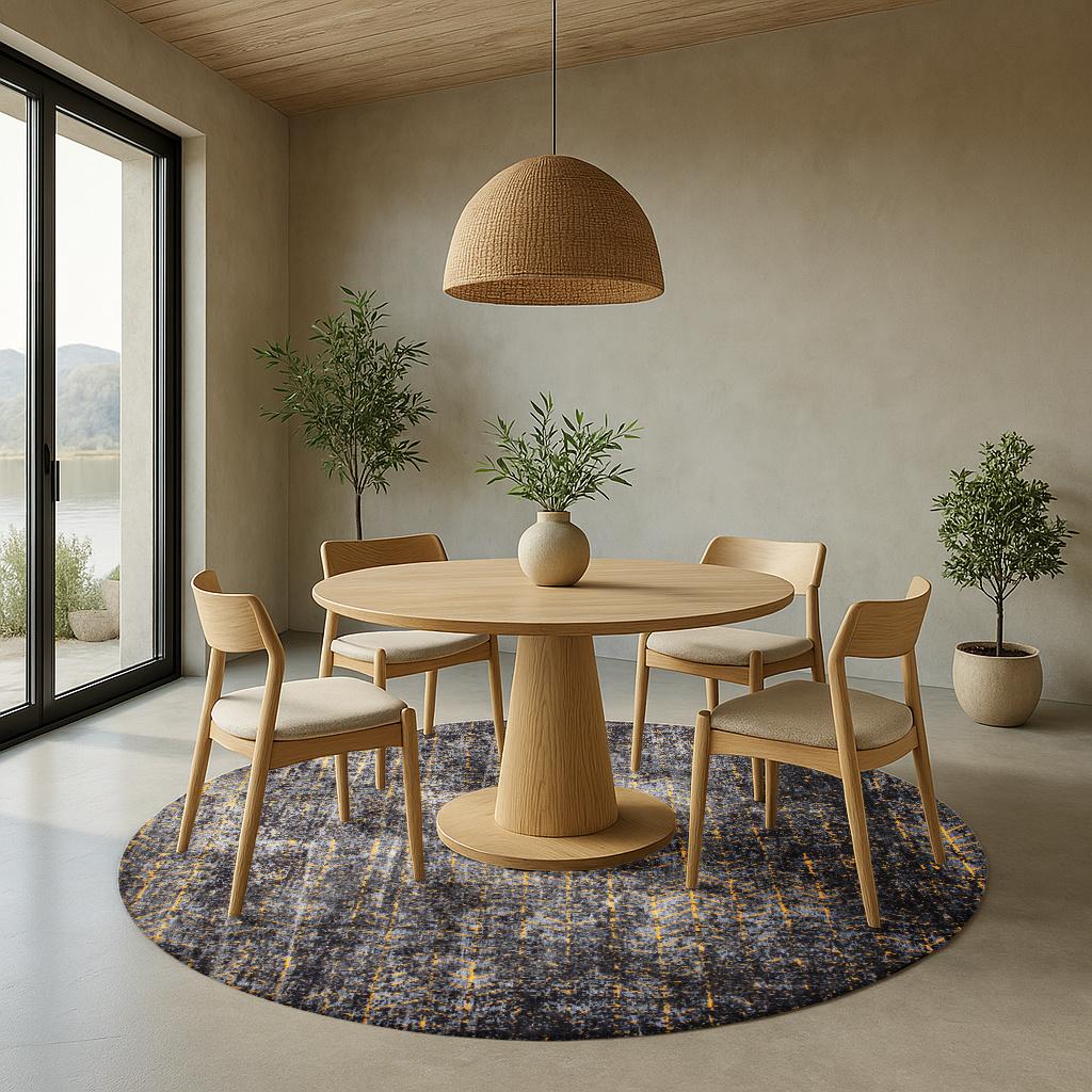 Broadway Glitter Round Rug | Size: Ø 140 cm