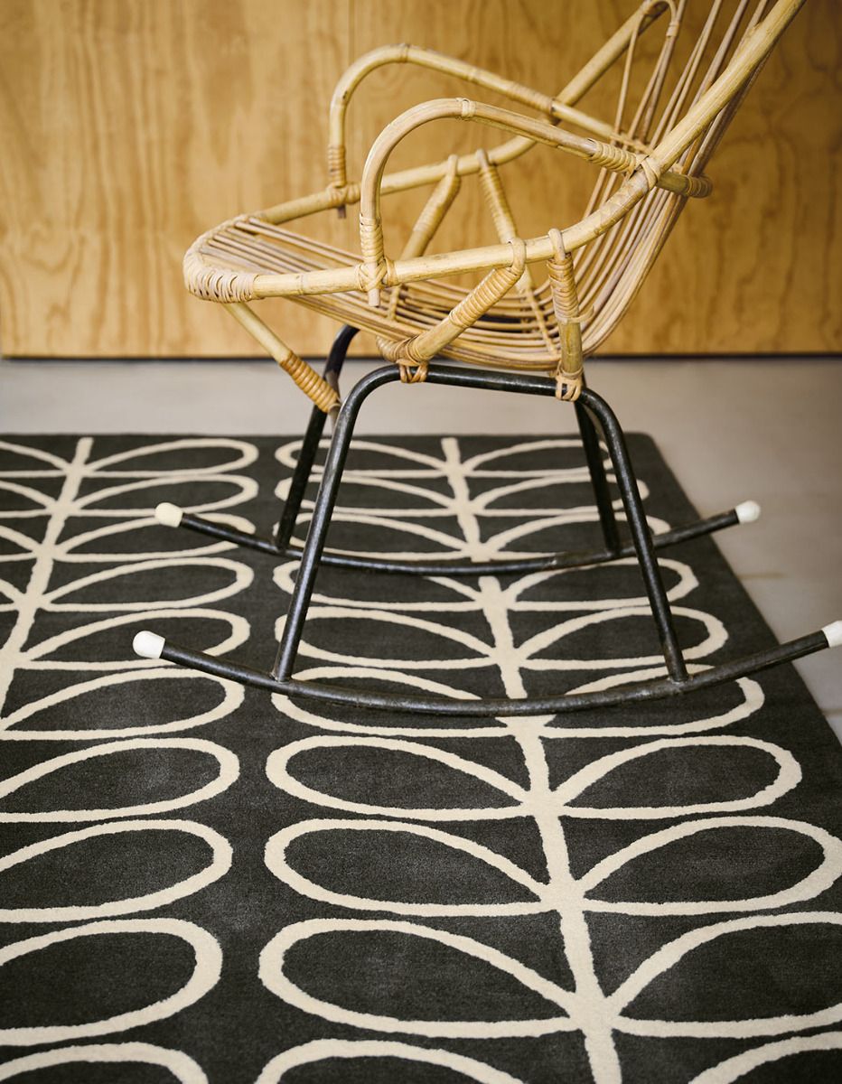 Linear Stem Slate Rug | Size: 120 × 180 cm