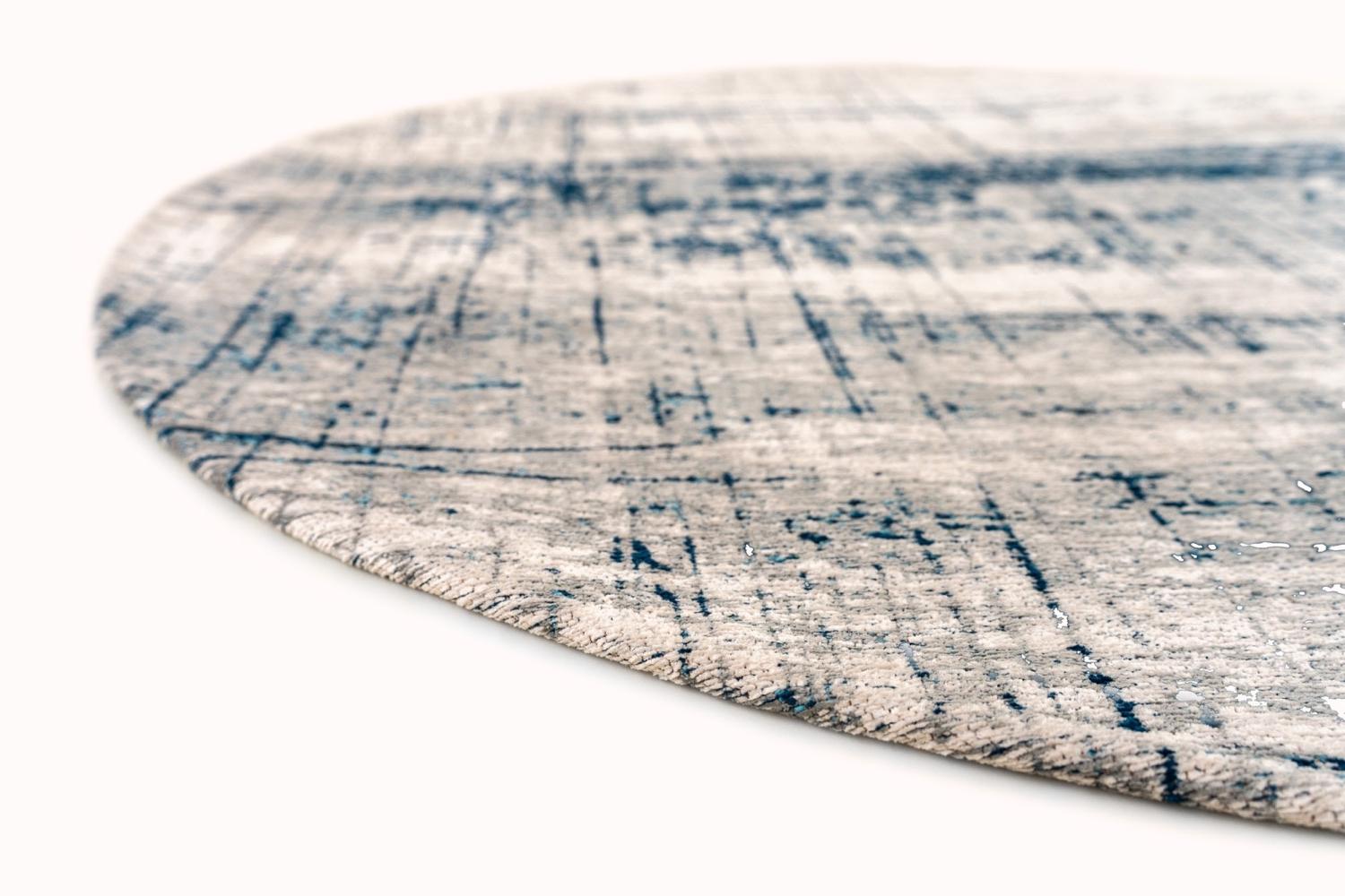Bronx Azurite Round Rug | Size: Ø 240 cm
