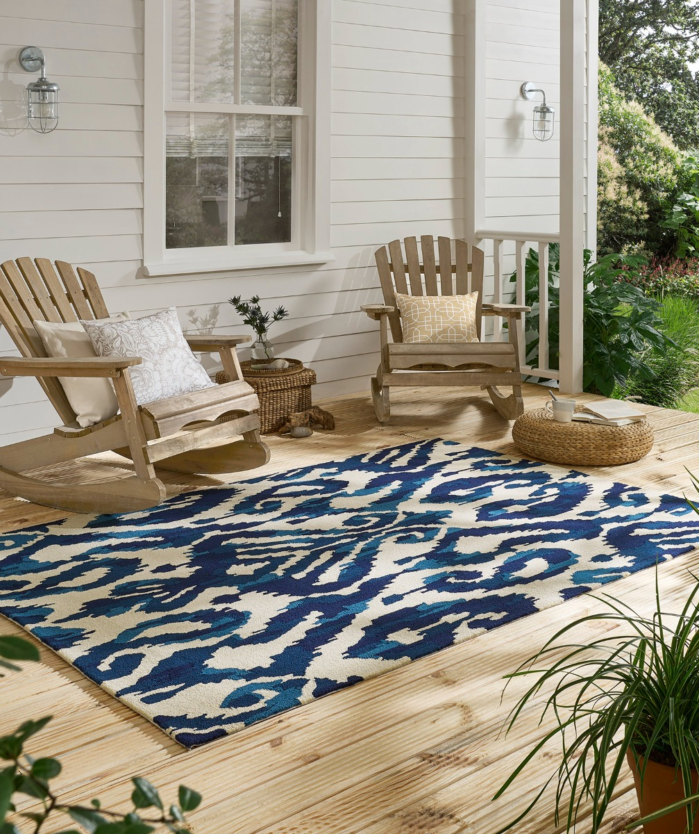 Kasuri Outdoor Rug | Size: 140 × 200 cm