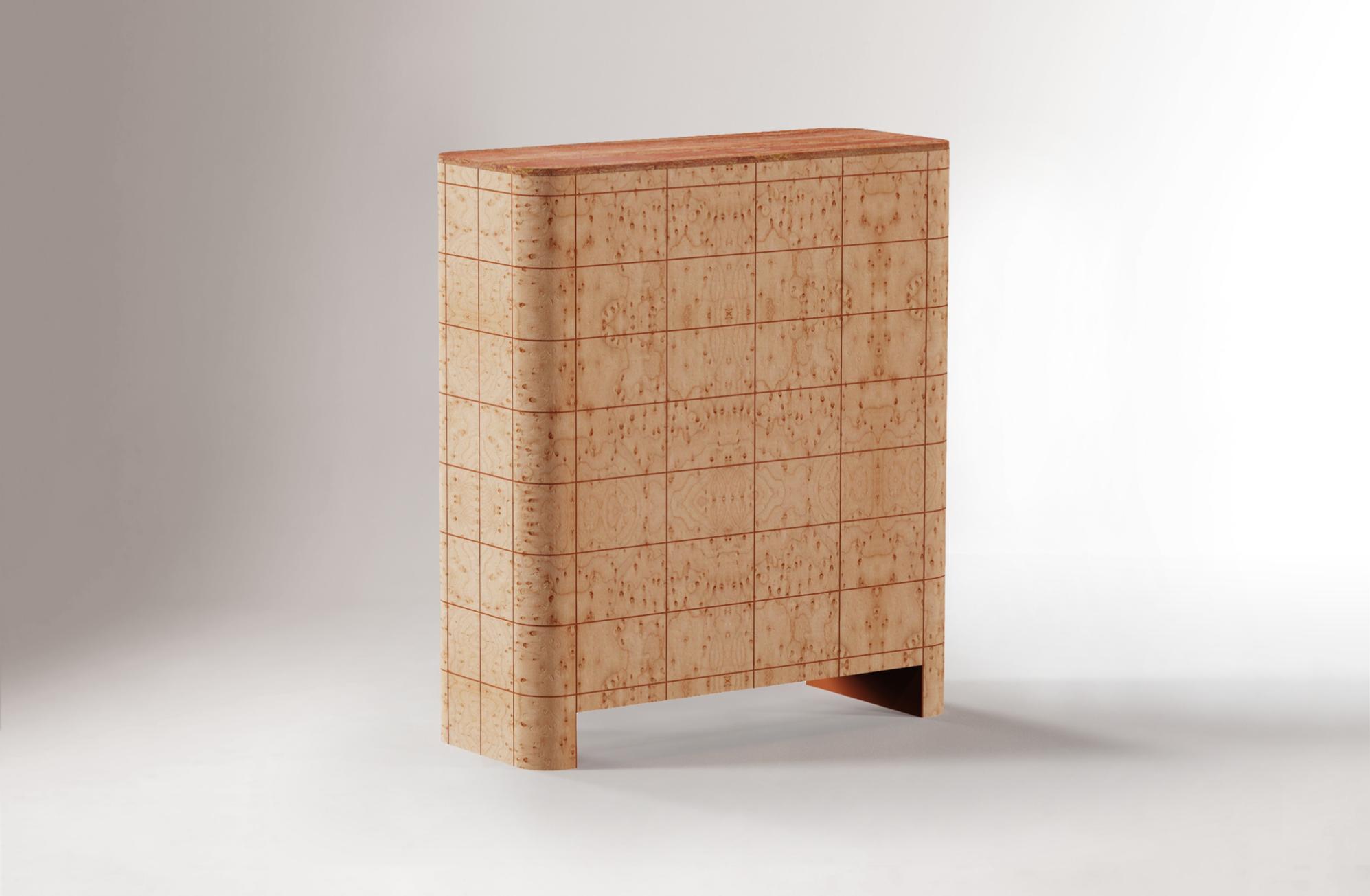 Soft Cage Wooden Bar Cabinet