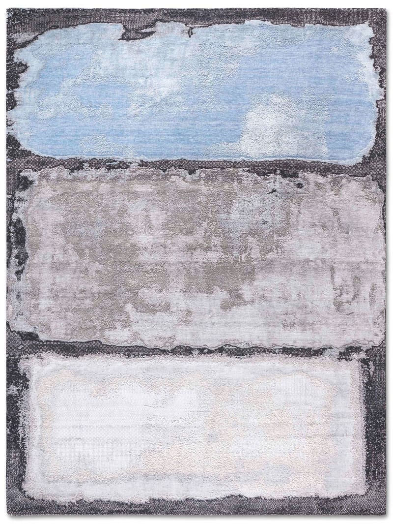 Light Blue Taupe Rug | Size: 183 × 274 cm