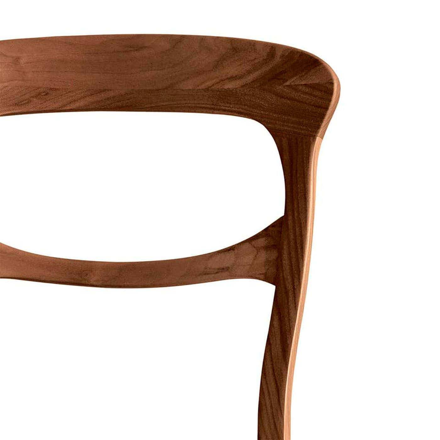 Capotavola Natural Walnut Armchair | Color: Velvet G075 472