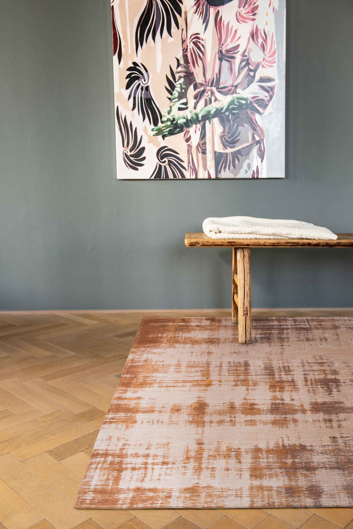 Venetian Dust Gondola Brown Rug | Size: 80 × 150 cm