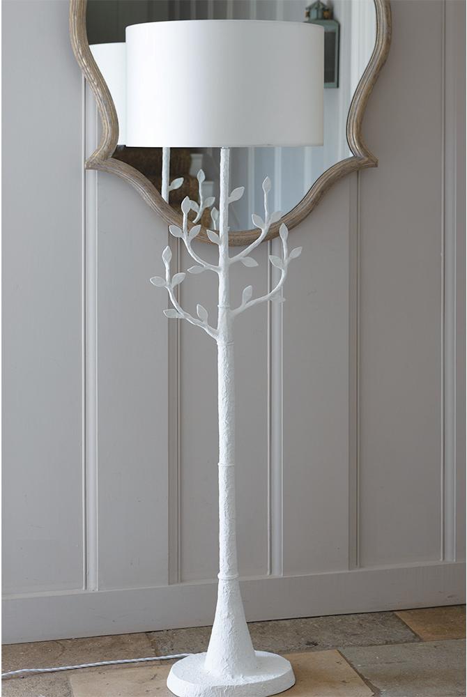 Millana Chalk Finish Floor Lamp