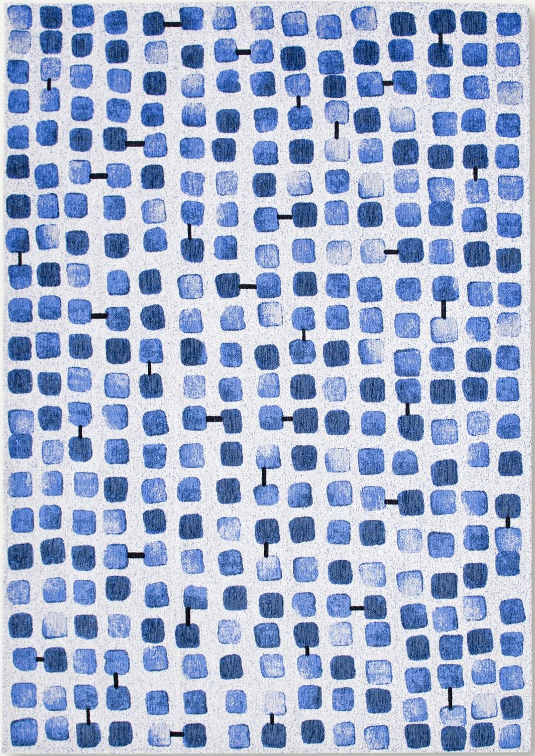 Amparo Blues Rug | Size: 80 × 150 cm