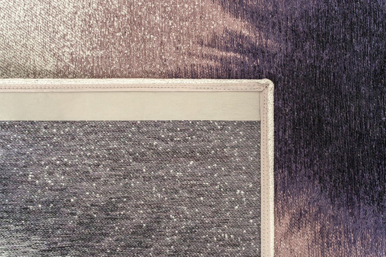 Drop Purple Smoke Belgian Designer Rug | Size: 100 × 140 cm