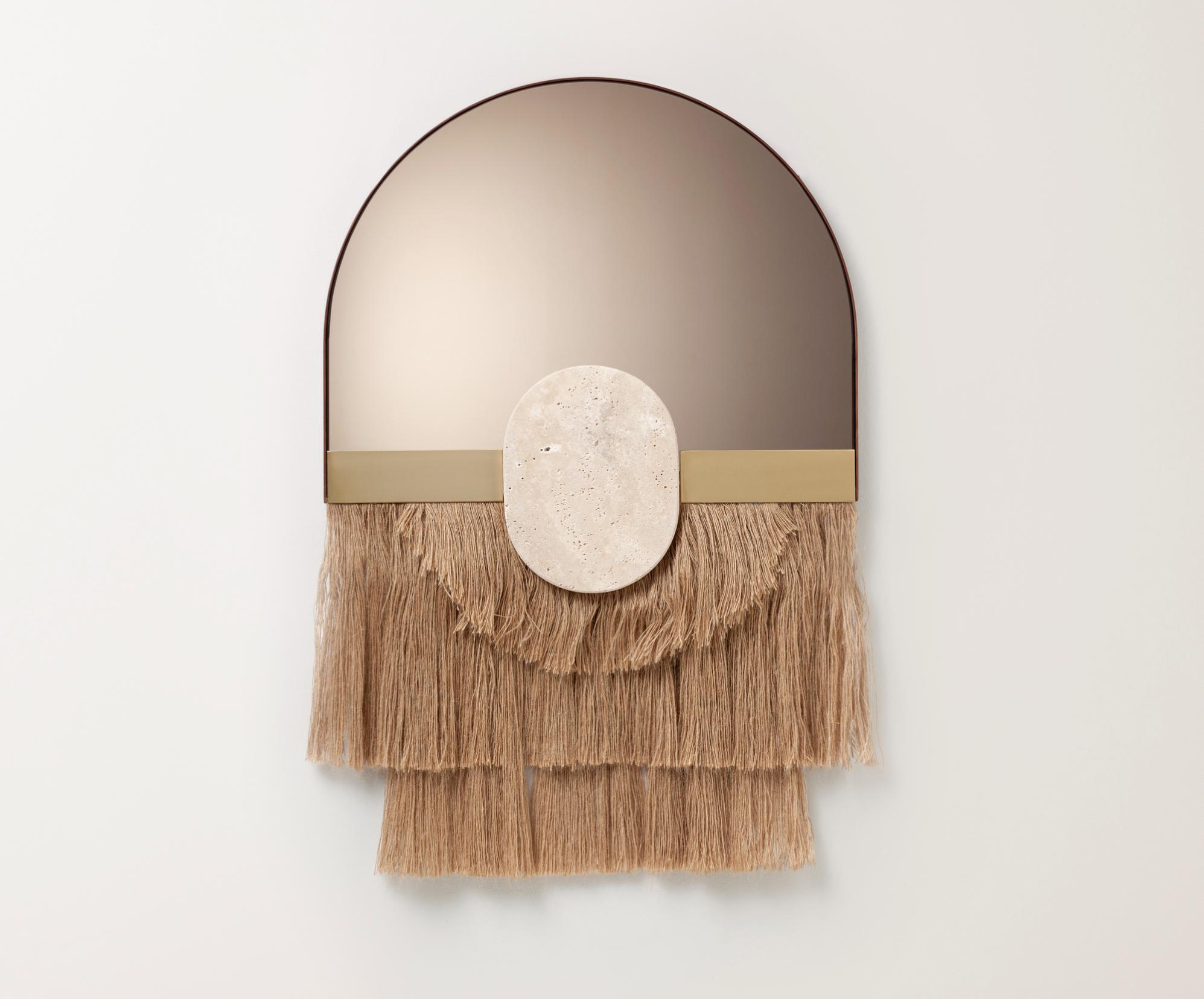 Souk Ecru Linen Mirror