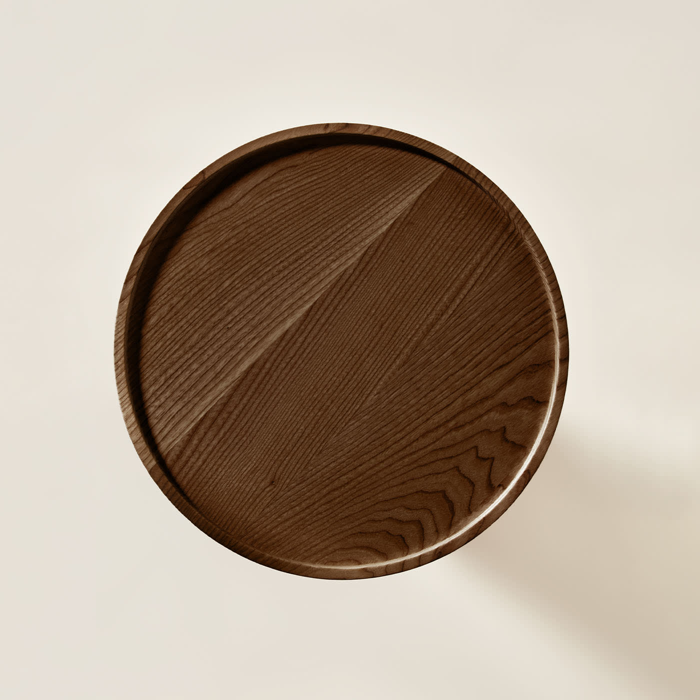 Capitello Brown Ash Coffee Table | Dimensions: Ø 55 cm
