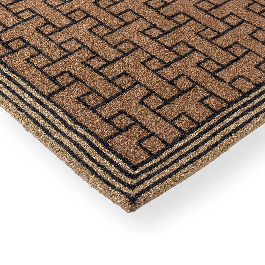 Monogram Brown Outdoor Rug | Size: 250 × 350 cm