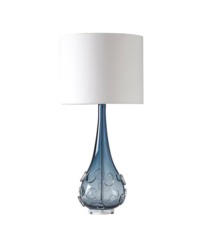 Sebastian Steel Blue Table Lamp