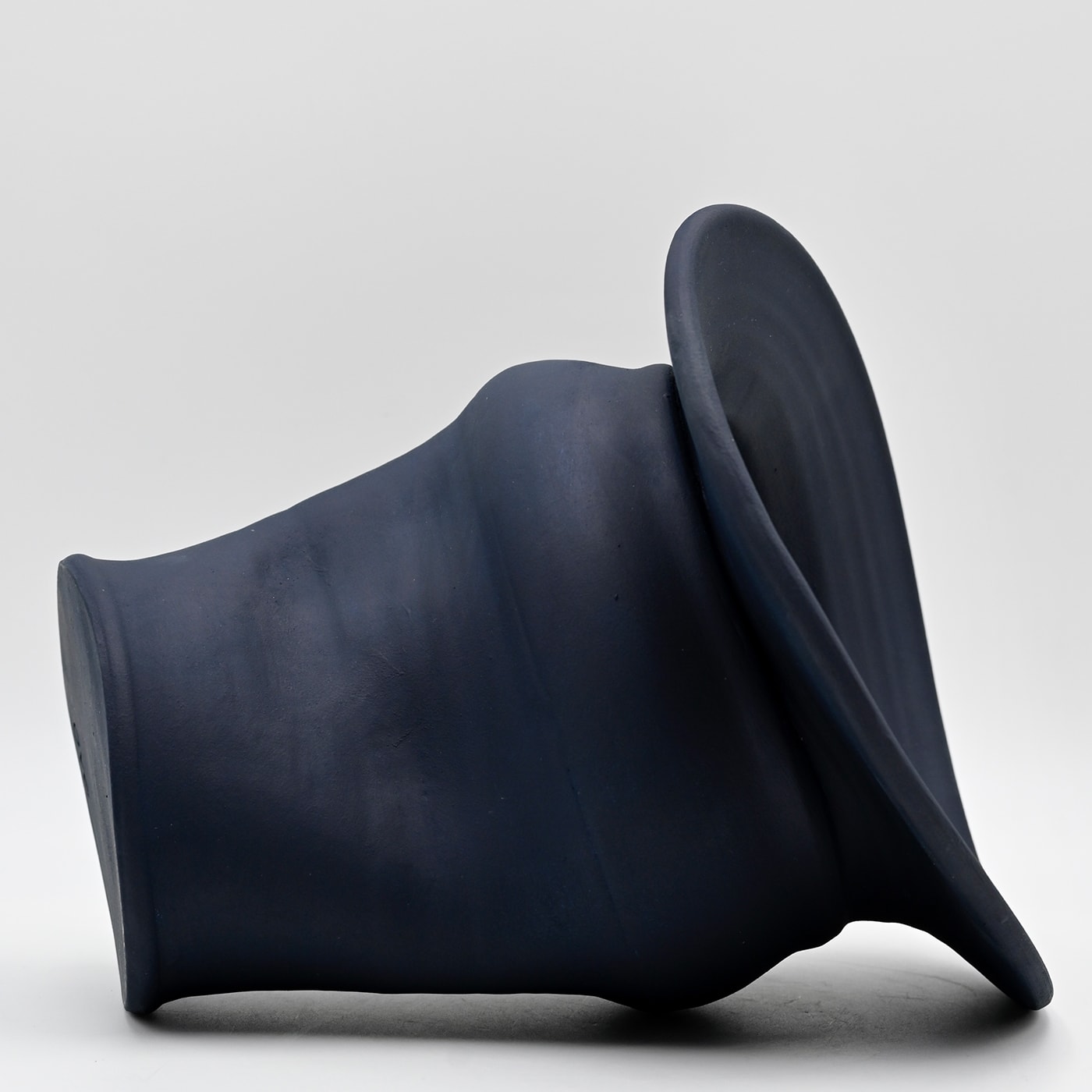 Blue Sculptured Vase