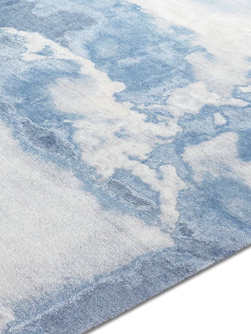 Clouds Blue Handmade Rug