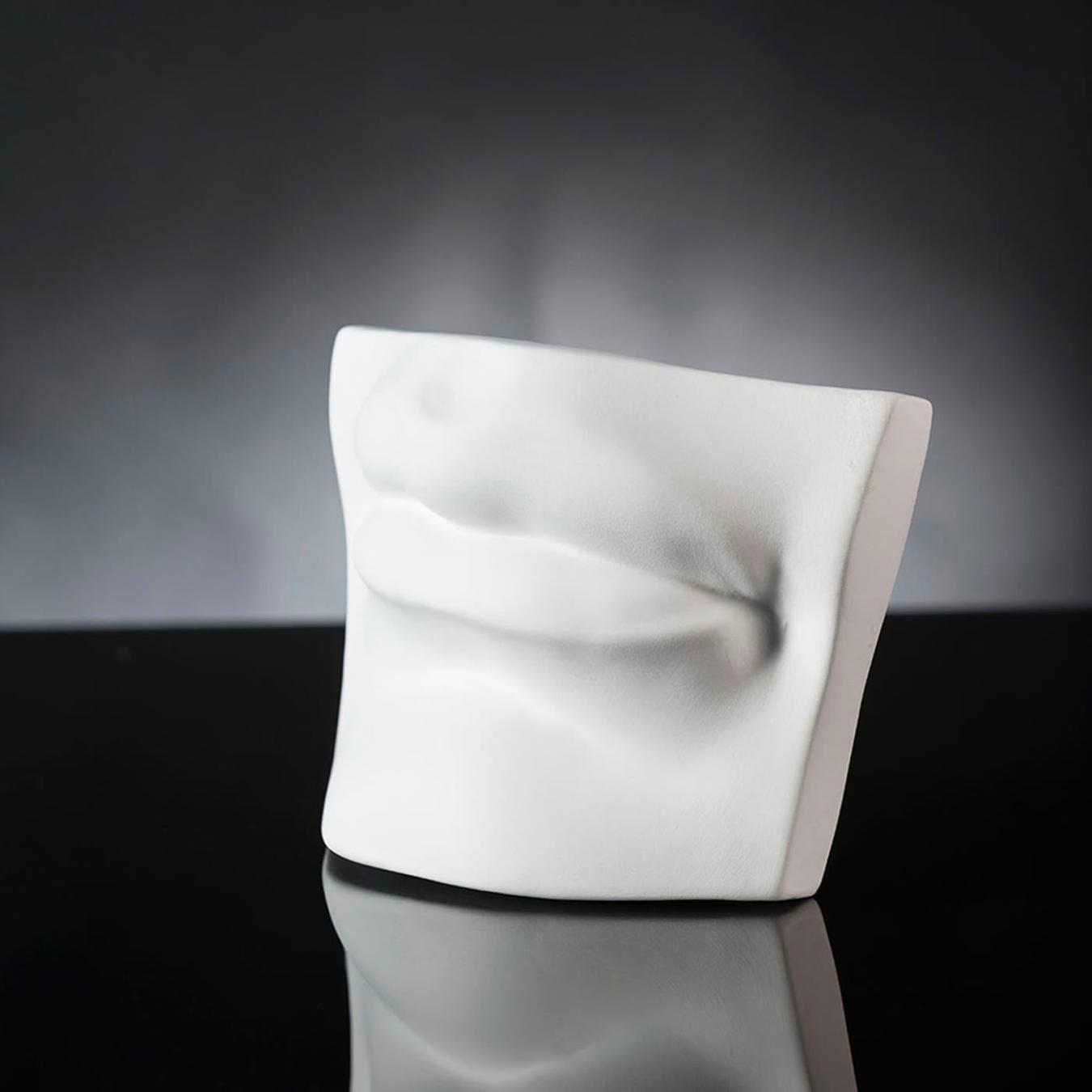 David's Mouth White Handcrafted Sculpture