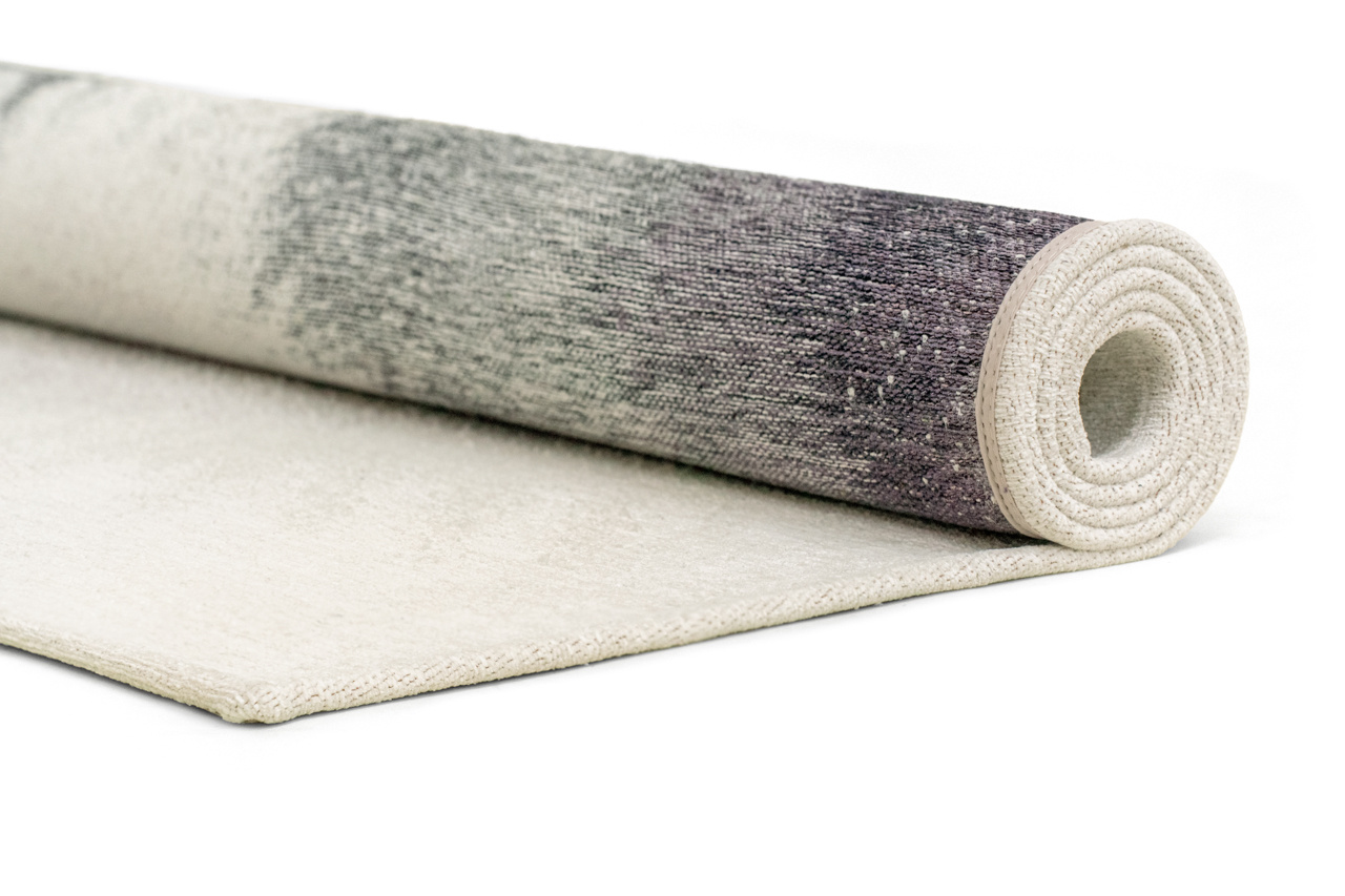 Drop Purple Smoke Belgian Designer Rug | Size: 100 × 140 cm