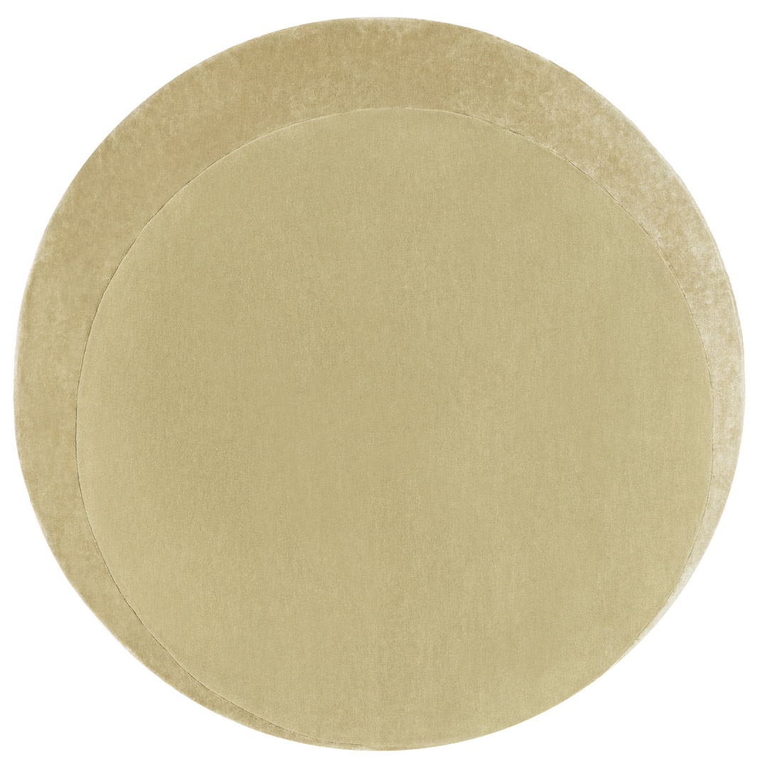 Luna Round Yellow Rug