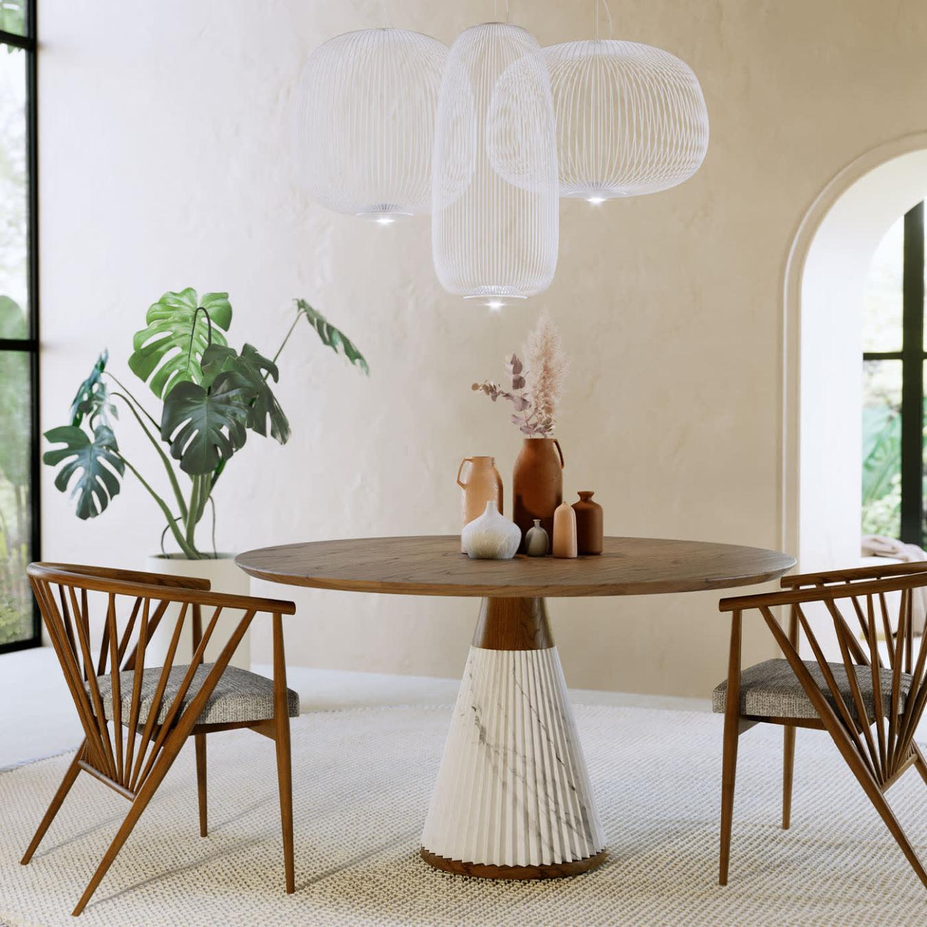 Marilyn Round Marble Dining Table