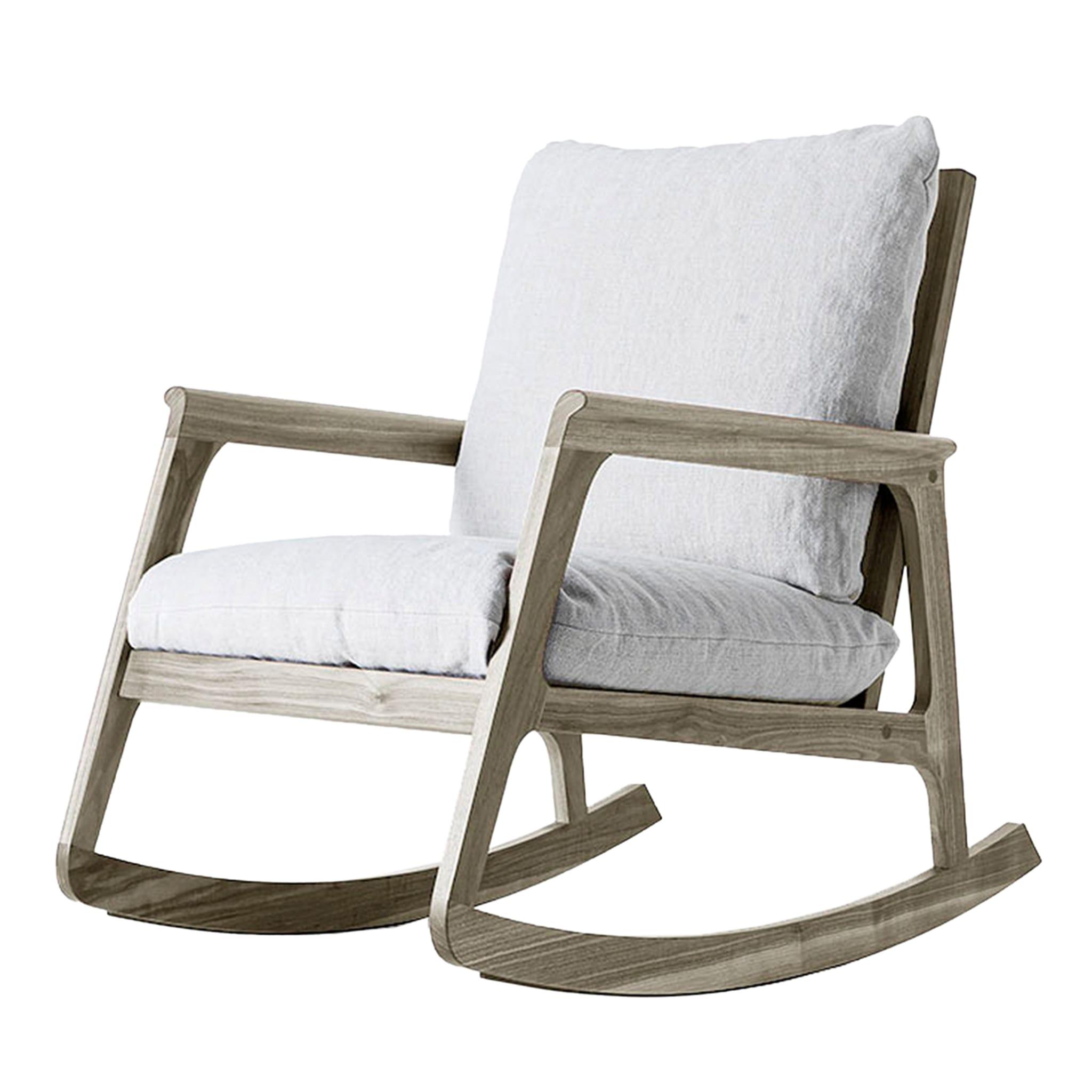 Momento Rocking Chair | Upholstery: Linen UNICO NF184 04
