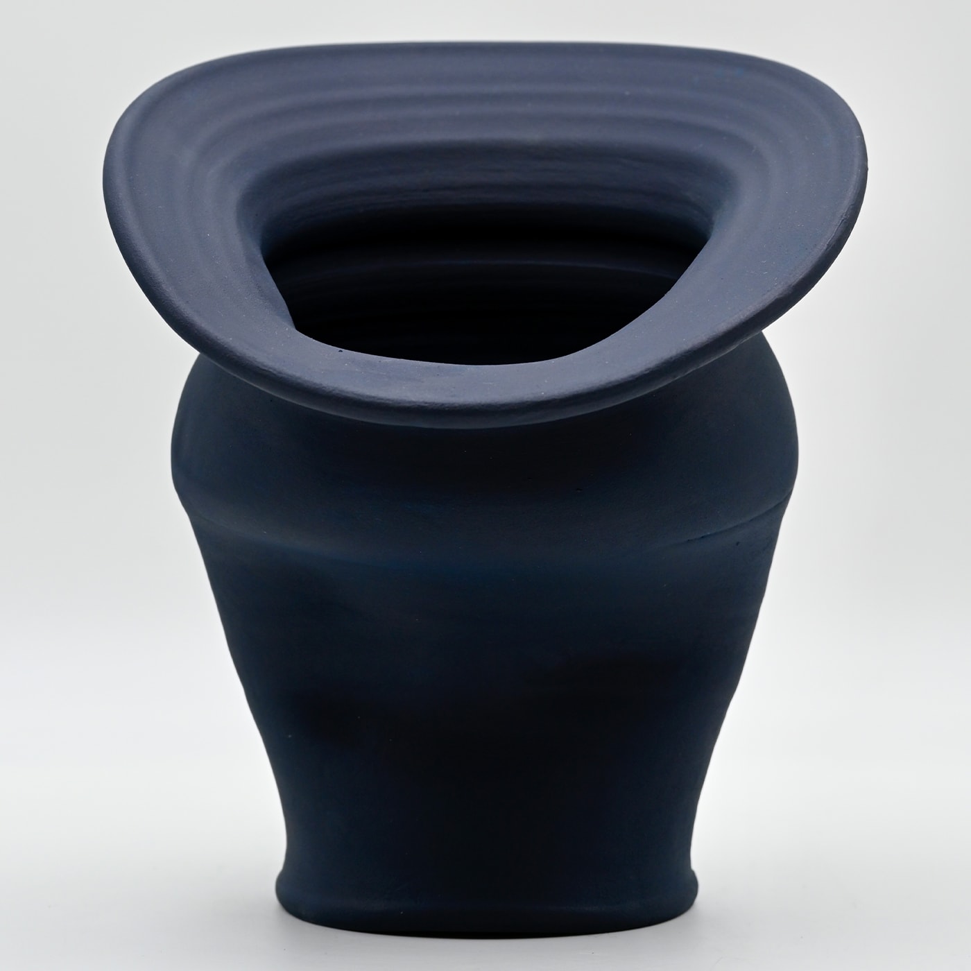 Blue Sculptured Vase