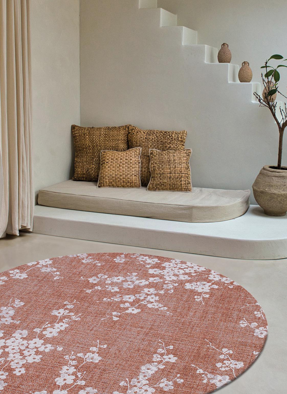 Copper Pink Round Rug | Size: Ø 140 cm