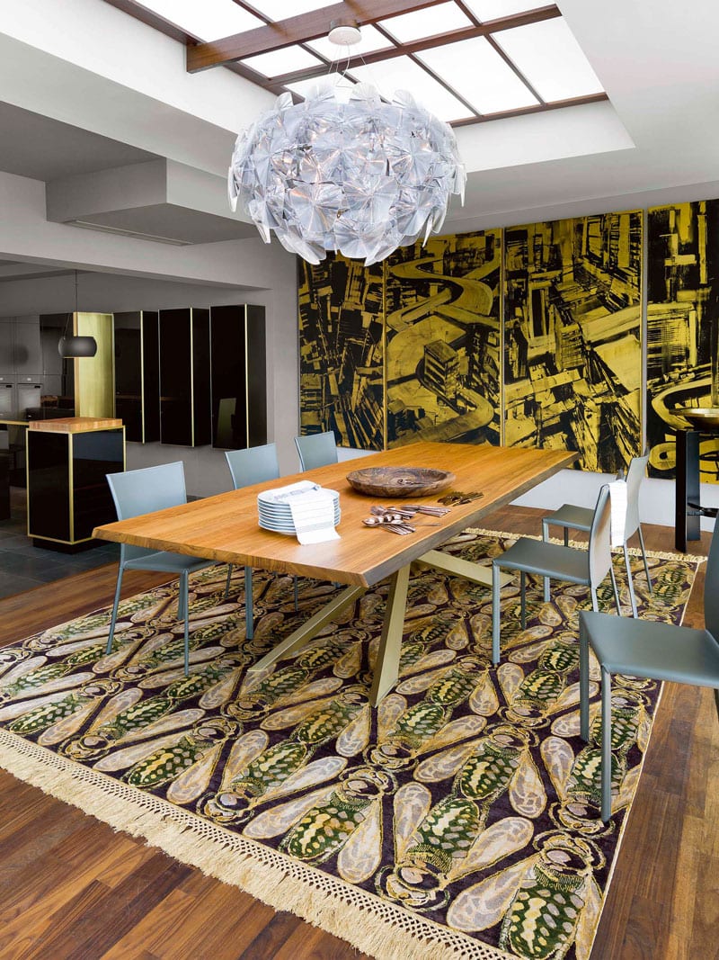 Honey Metallic Gold Rug | Size: 122 × 183 cm