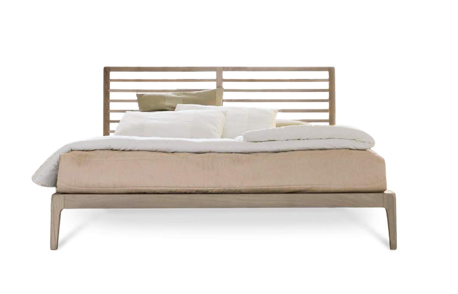 Essentia Bed | Finishing: Grey solid walnut