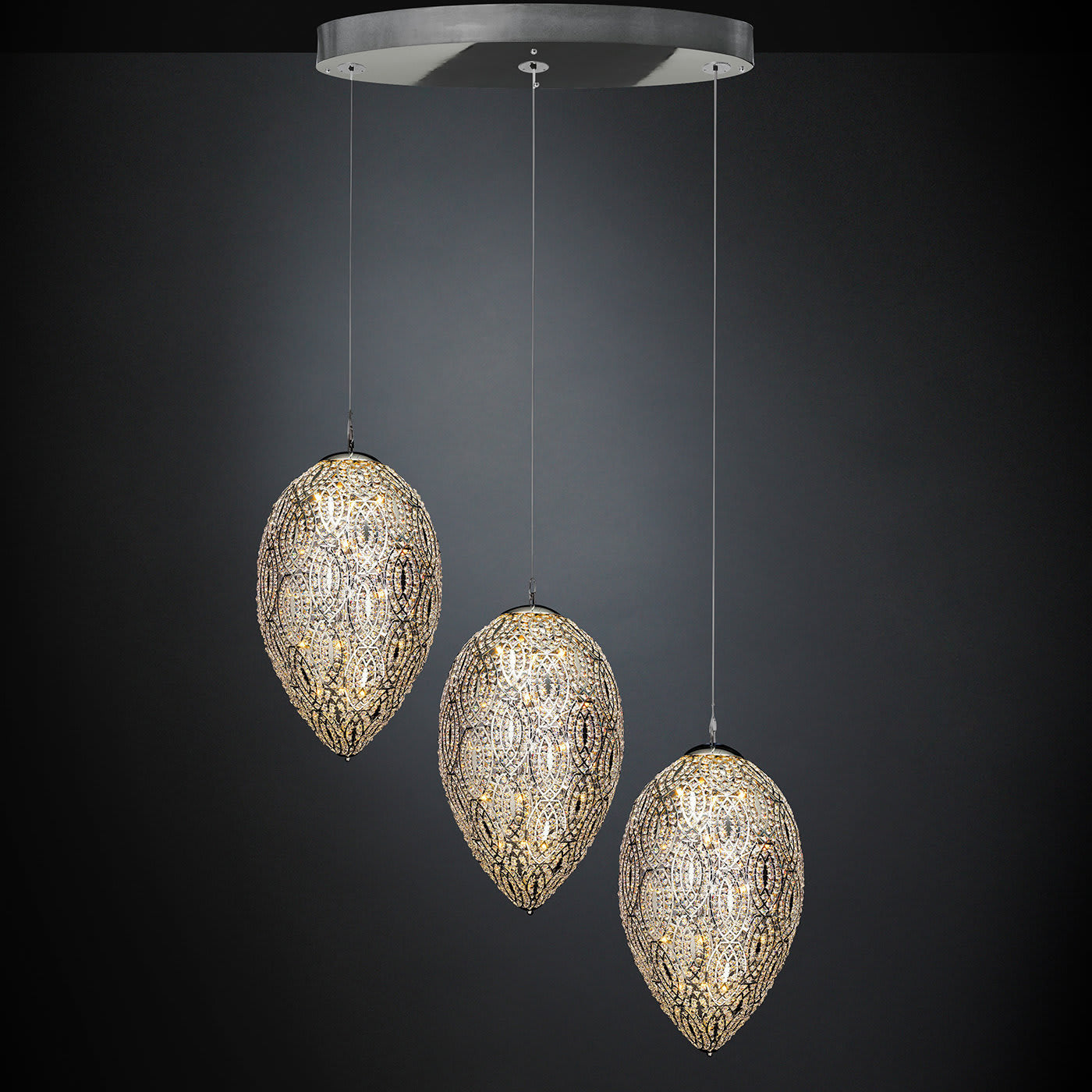 Arabesque Egg Artisan Chandelier