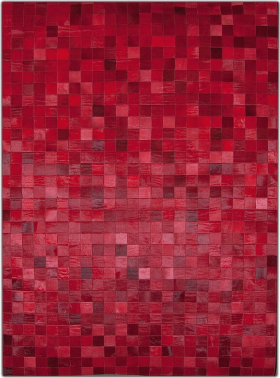Mosaic Red Cowhide Rug | Size: 200 × 300 cm