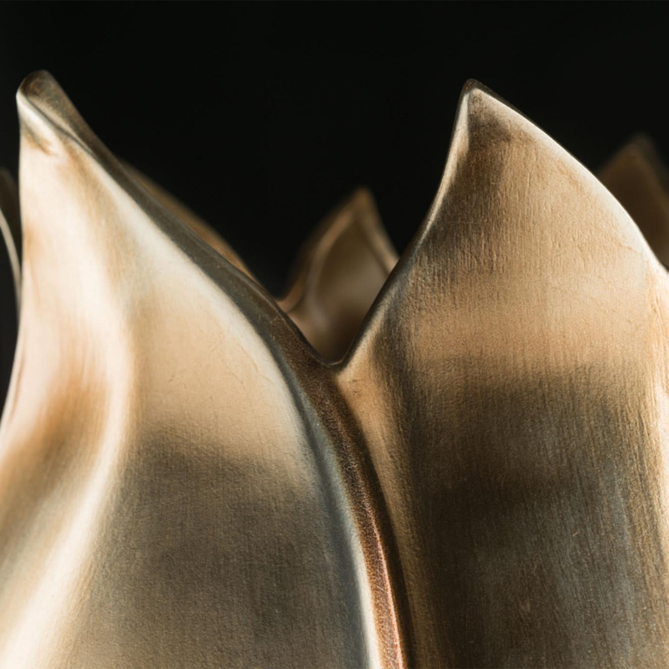 Tulip Brass Italian Vase