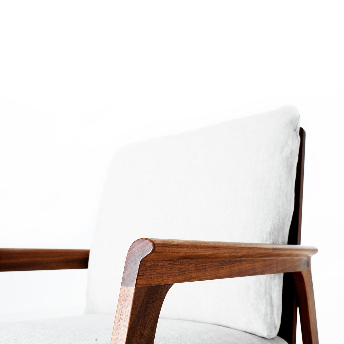 Momento Rocking Chair | Upholstery: Linen UNICO NF184 47