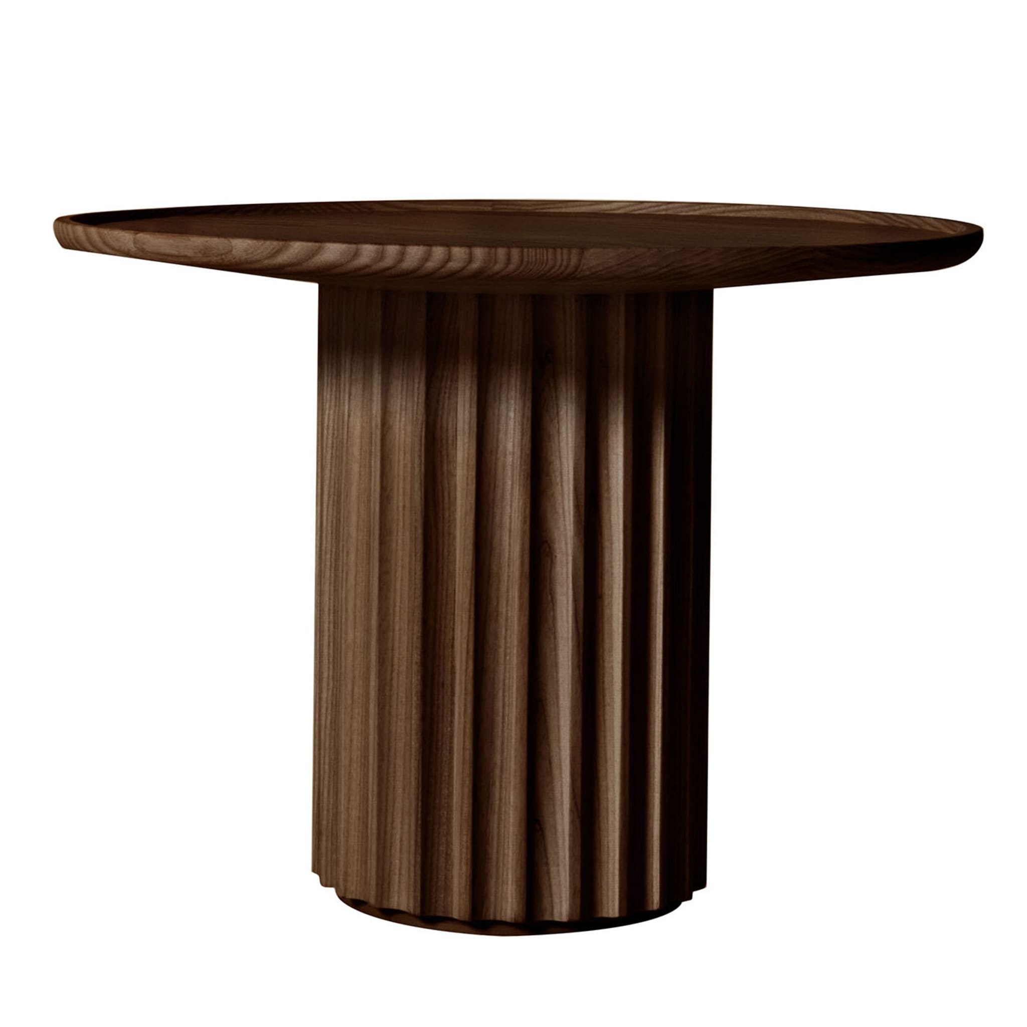 Capitello Brown Ash Coffee Table | Dimensions: Ø 55 cm