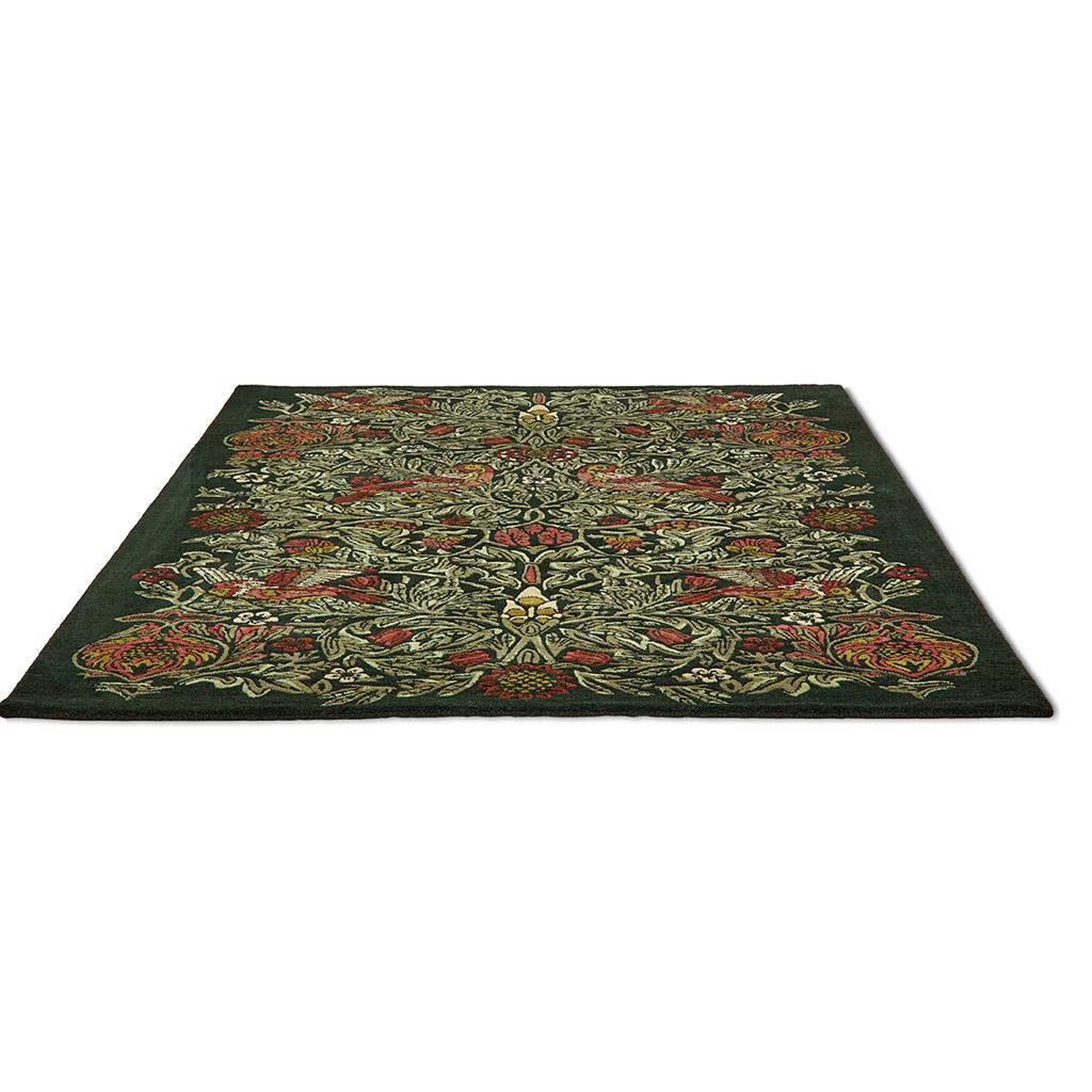 Bird Tump Green Rug | Size: 140 × 200 cm