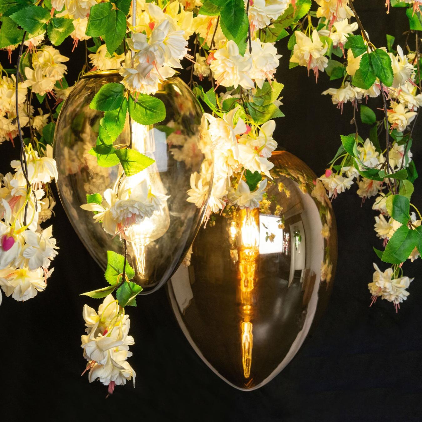 Crystal Egg Cascade Handcrafted Chandelier