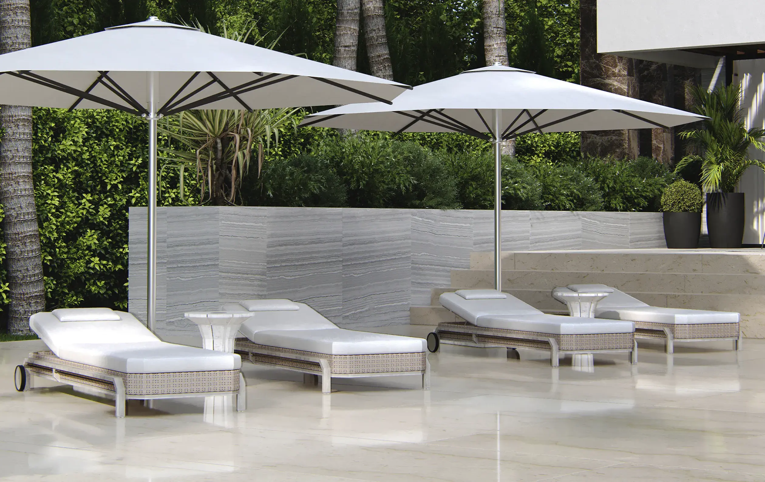 Heritage Wood Sunlounger - 3