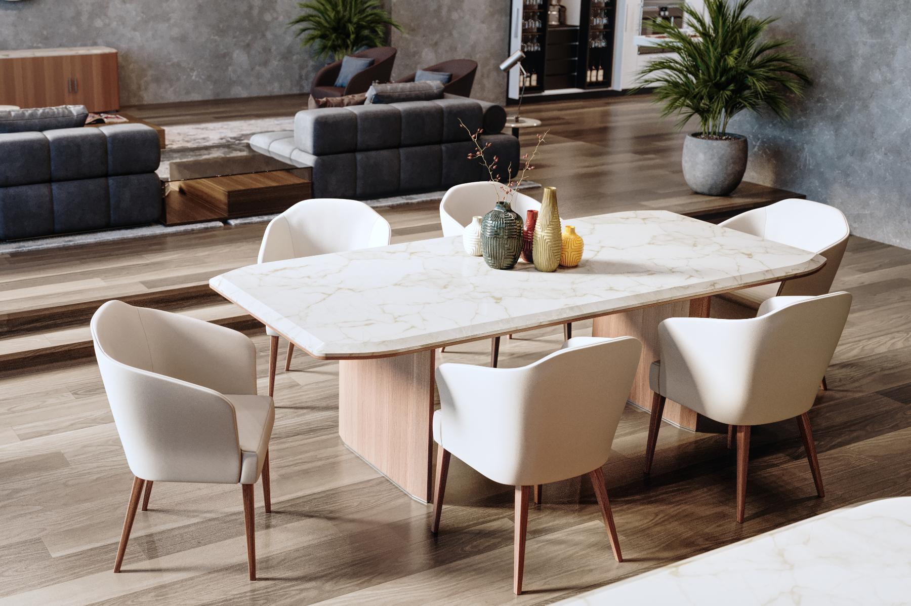 Avalon Marble Italian Dining Table