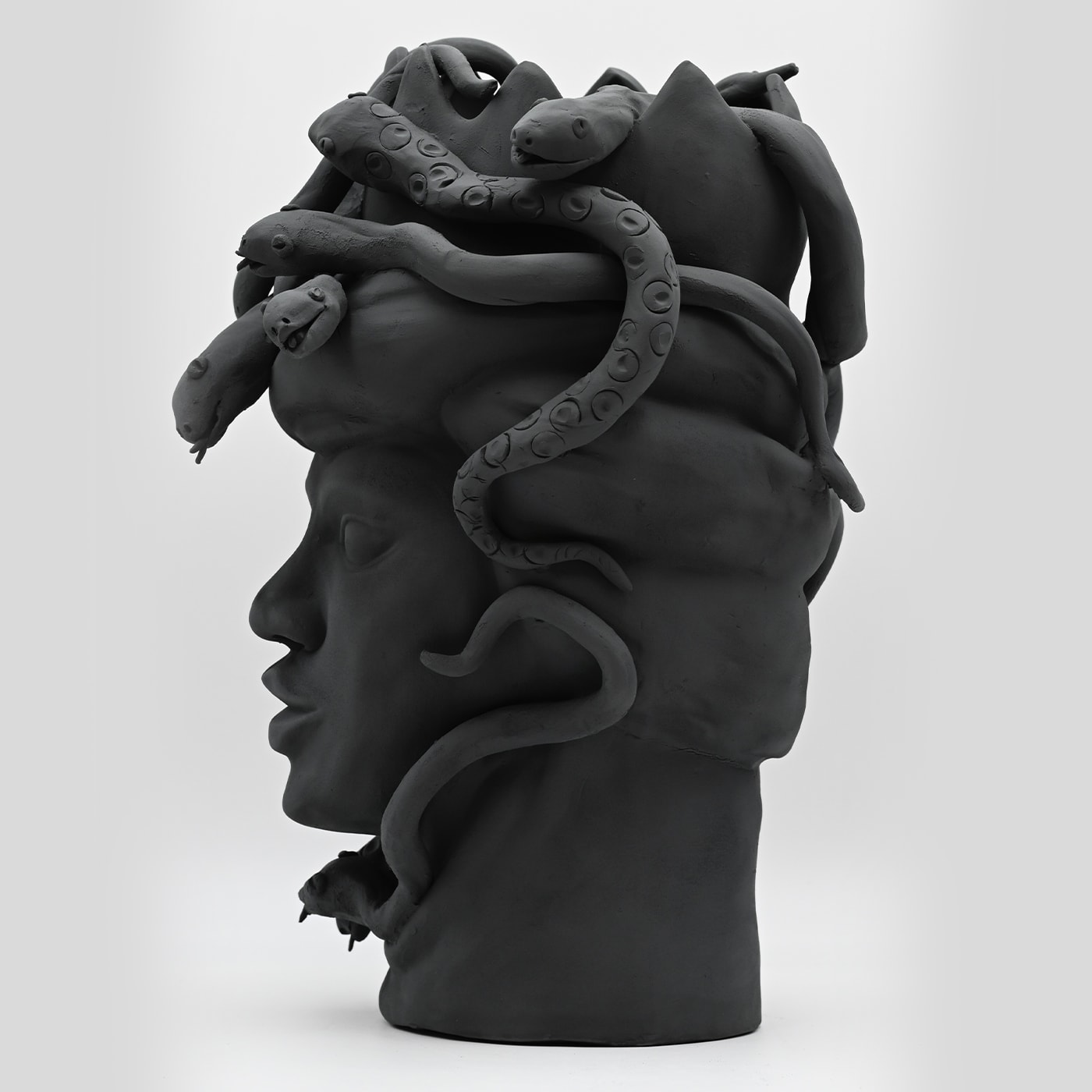 Moor's Head Dark Grey Sculpture