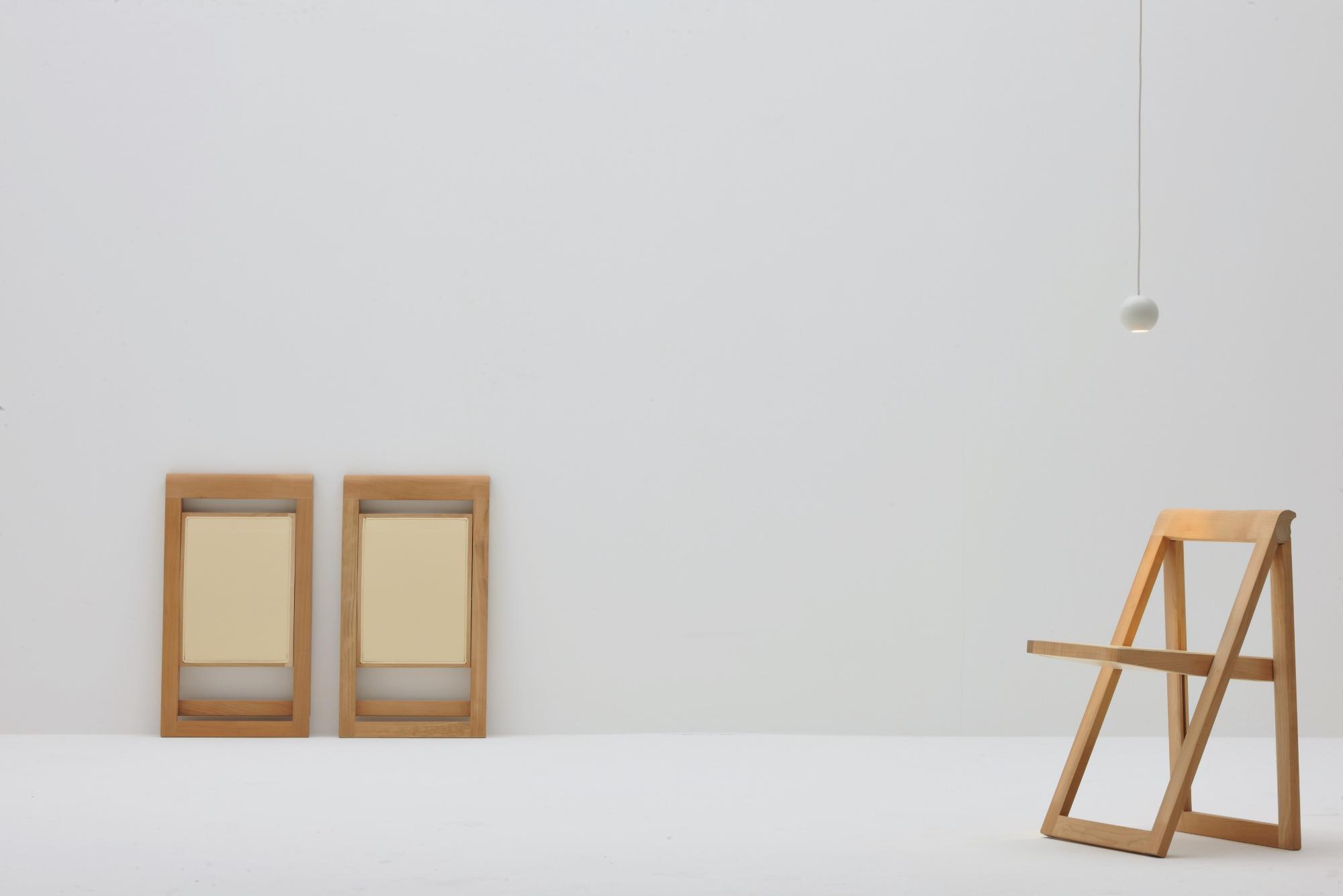 Ciak Natural Wood Folding Chair