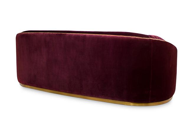 Premium Comfort Red Curved Sofa