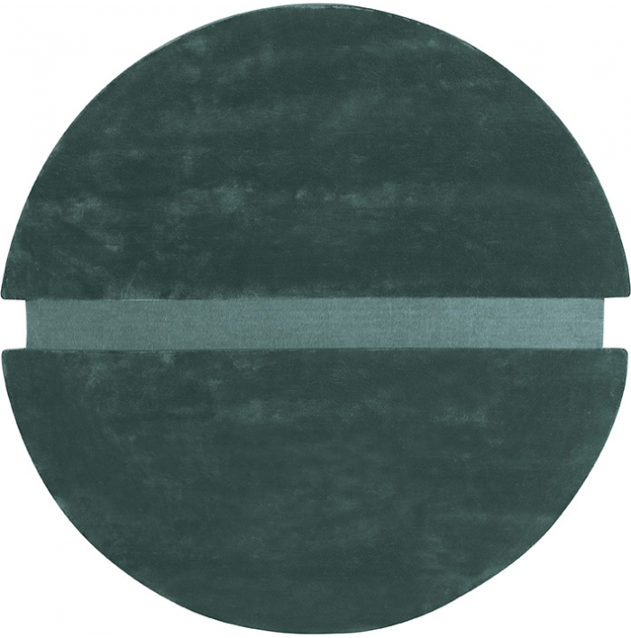 Pop Art Green Round Rug | Size: Ø 200 cm