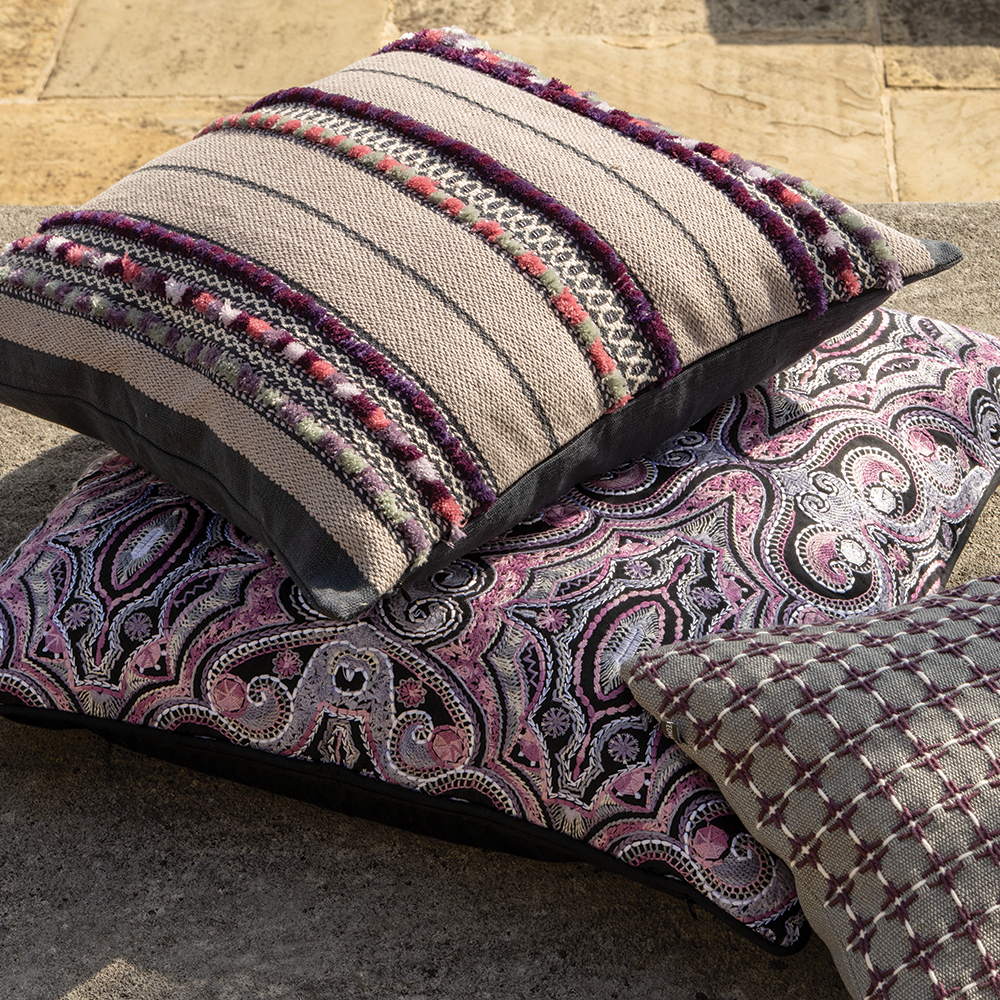 Mangala Aubergine Cushion