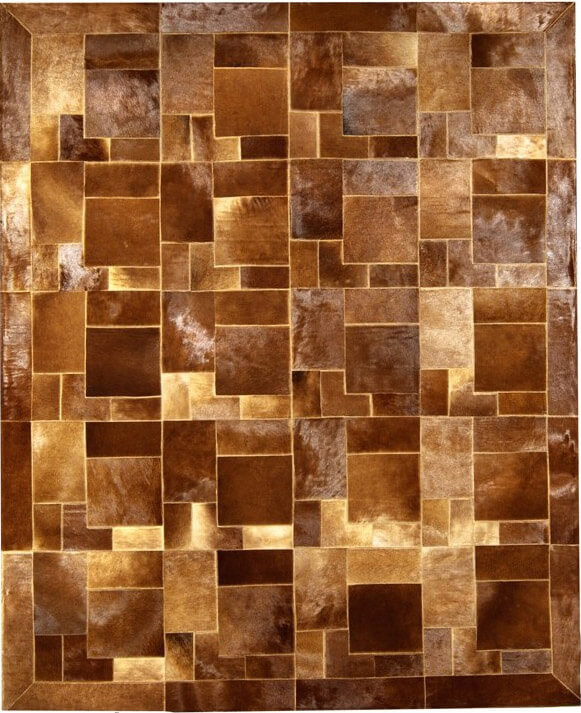 Puzzle Cowhide Rug | Size: 220 × 260 cm