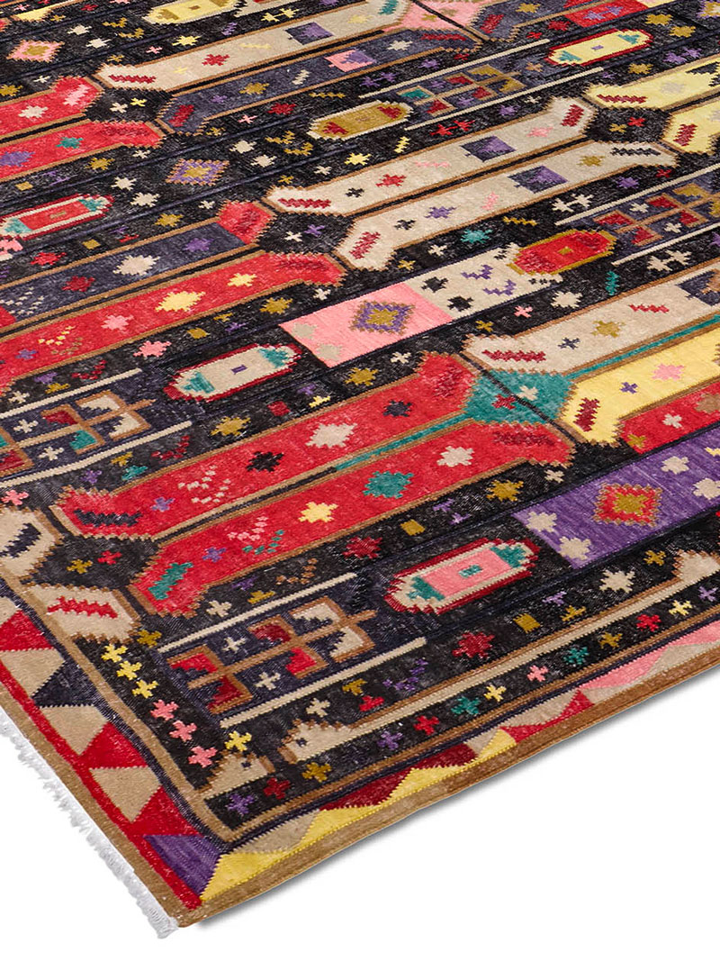 سجادة «فلات ويف» يدوية الصنع | المقاس: 183 × 274 cm
