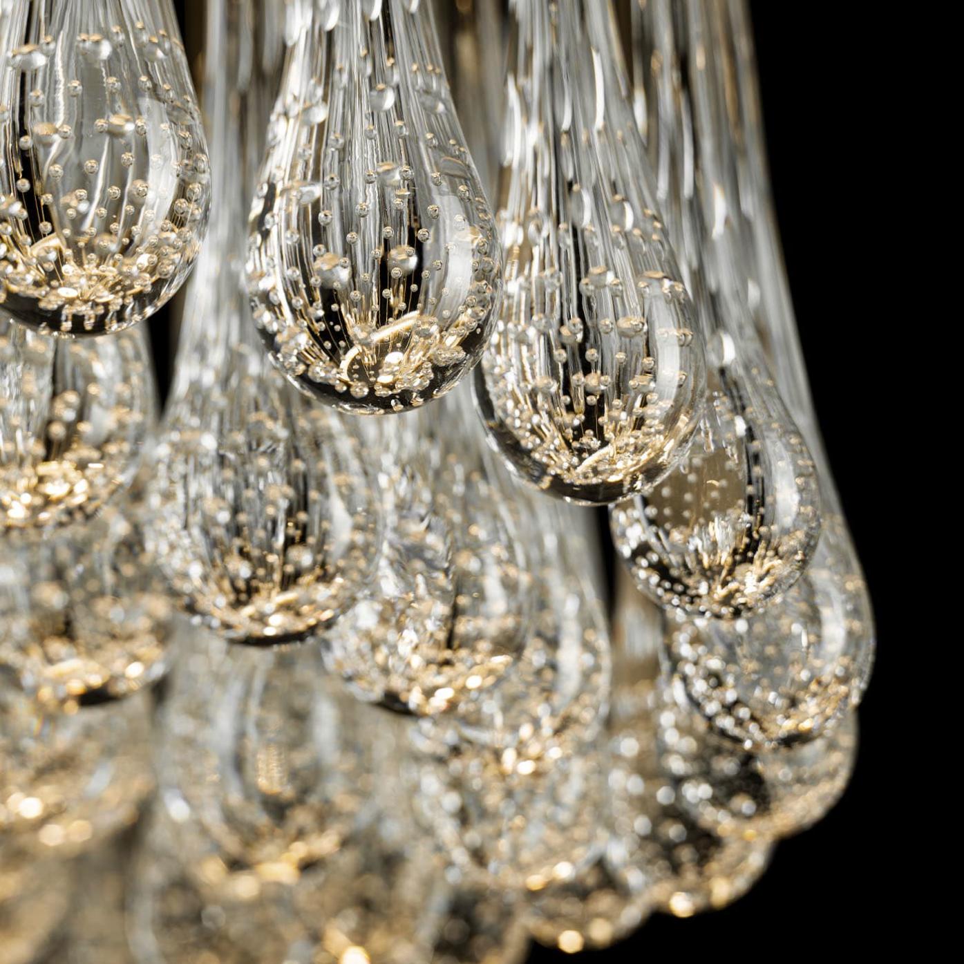 Round Venetian Bubble Glass Chandelier