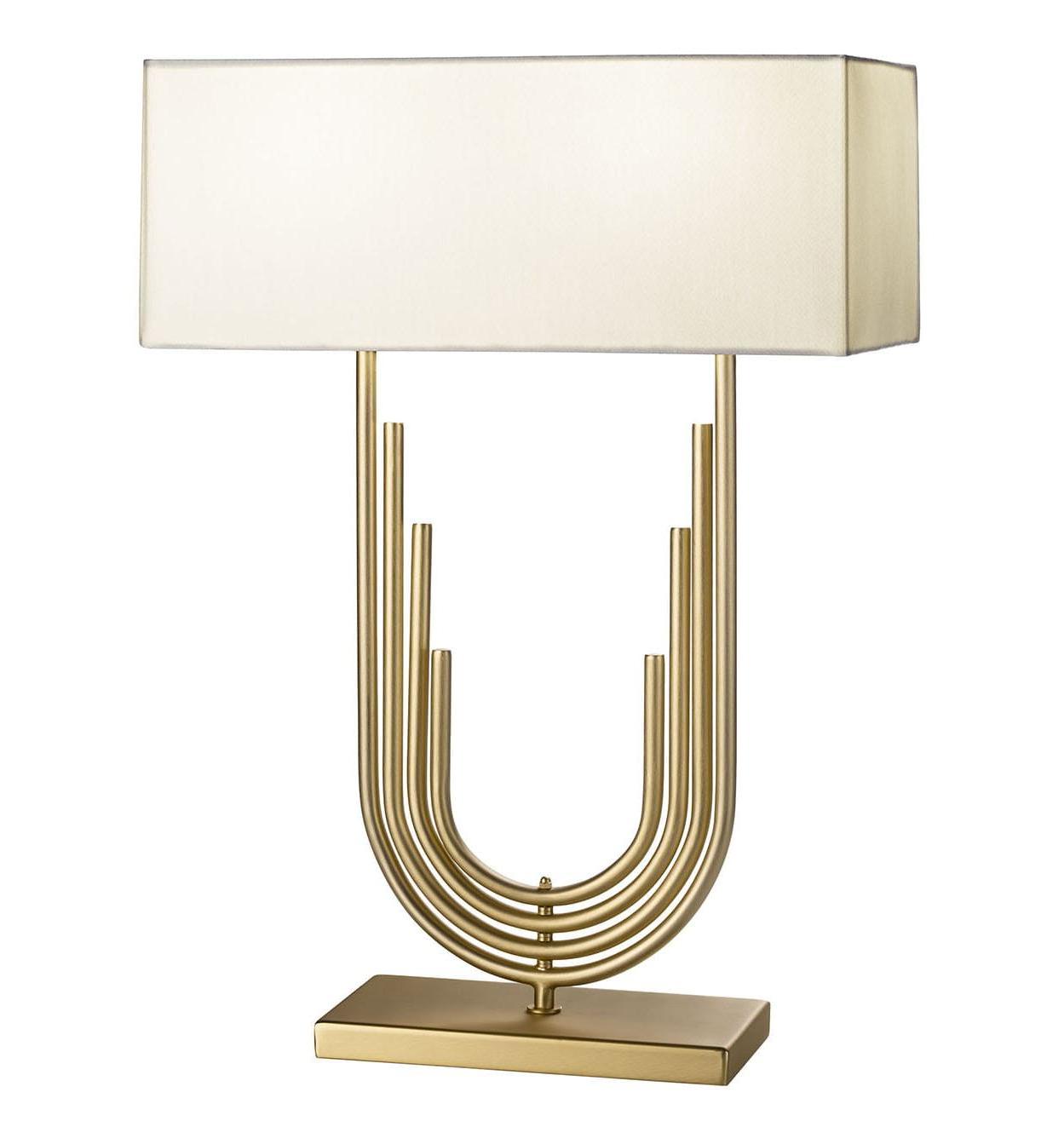 Neoclassical Table Lamp in Antique Gold