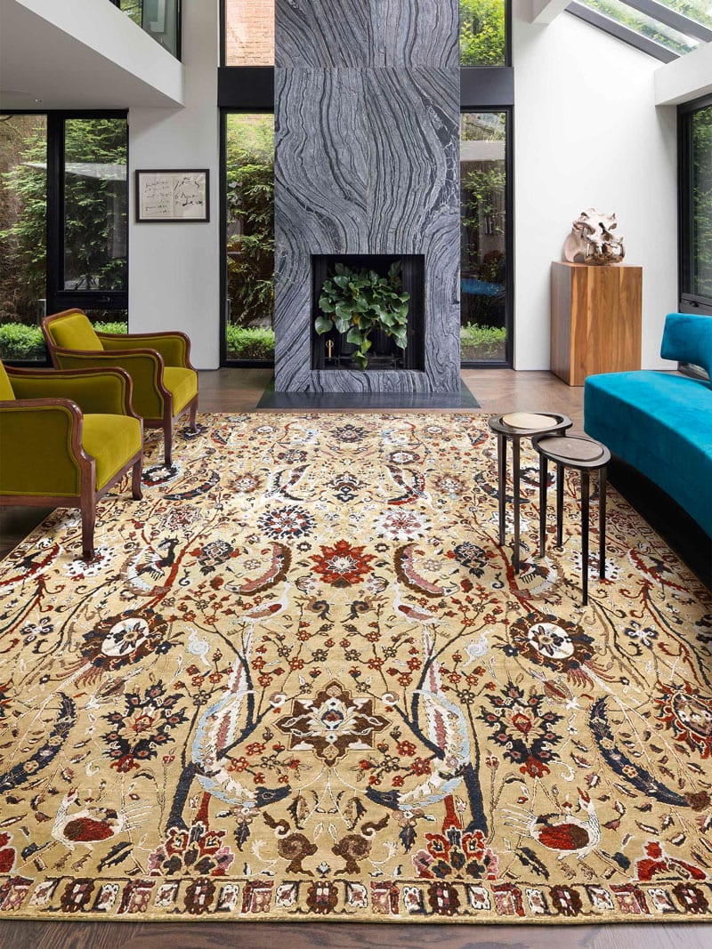 Kerman Yellow Rug